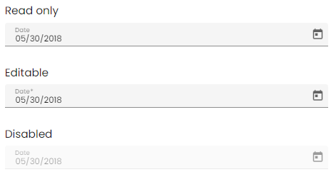 Date input component