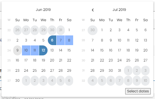 Validation min and max in date range