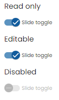 Slide toggle component