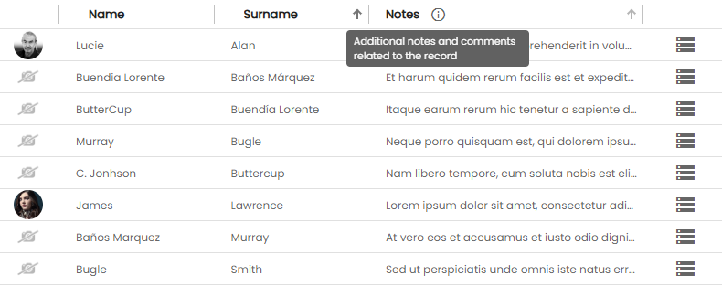 Header tooltip icon in o-table-column