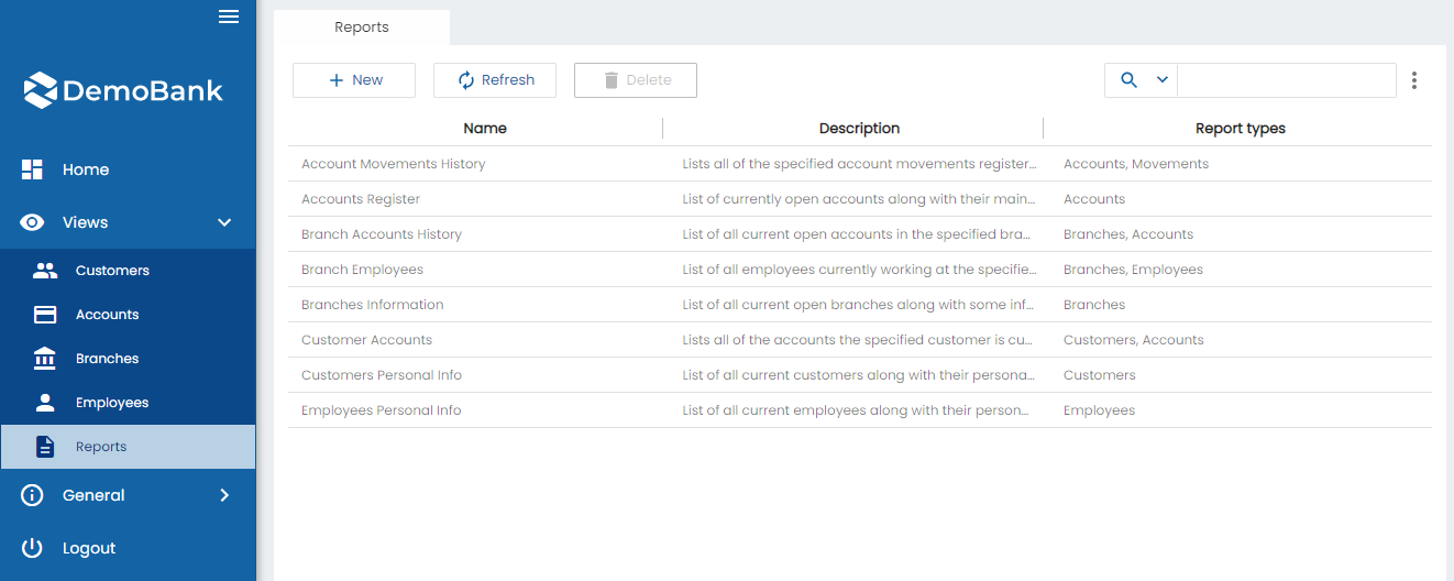 Report management module 