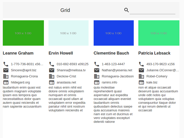 Grid component