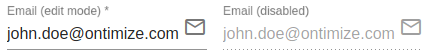 Email input component