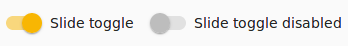 Slide toggle component