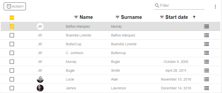 Selection multiple table