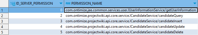 TSERVER_PERMISSION table